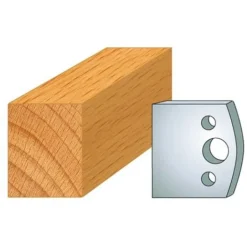 Jeu De 2 Fers Profilés Acier HT 40 mm N°000 Feuillure 4 mm - 800.000 - Leman | Porte-outils De Toupie