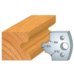 Jeu De 2 Fers Profilés Acier HT 40 mm N°012 Congé à Gorge - 800.012 - Leman | Porte-outils De Toupie