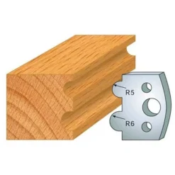 Jeu De 2 Fers Profilés Acier HT 40 mm N°030 Congés 5 et 6 mm - 800.030 - Leman | Porte-outils De Toupie