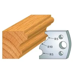 Jeu De 2 Fers Profilés Acier HT 40 mm N°052 Multi-profil - 800.052 - Leman | Porte-outils De Toupie