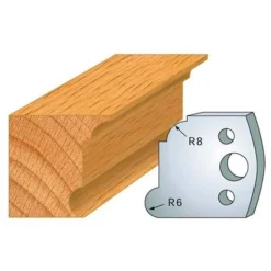 Jeu De 2 Fers Profilés Acier HT 40 mm N°053 Gorge Et Congé - 800.053 - Leman | Porte-outils De Toupie