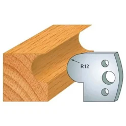 Jeu De 2 Fers Profilés Acier HT 40 mm N°058 Gorge 12 mm - 800.058 - Leman | Porte-outils De Toupie