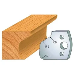 Jeu De 2 Fers Profilés Acier HT 40 mm N°068 Moulure - 800.068 - Leman | Porte-outils De Toupie