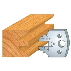 Jeu De 2 Fers Profilés Acier HT 40 mm N°099 Contre-profil - 800.099 - Leman | Porte-outils De Toupie