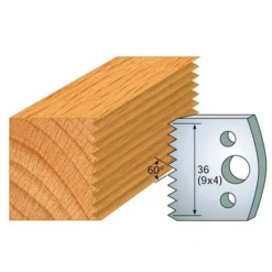 Jeu De 2 Fers Profilés Acier HT 40 mm N°117 Enture 4 mm - 800.117 - Leman | Porte-outils De Toupie