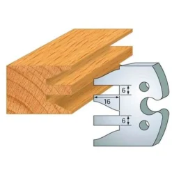 Jeu De 2 Fers Profilés Acier HT 50 mm N°232 Profil et Contre-Profil - 855.232 - Leman | Porte-outils De Toupie