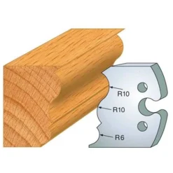 Jeu De 2 Fers Profilés Acier HT 50 mm N°240 Style Louis XV - 855.240 - Leman | Porte-outils De Toupie