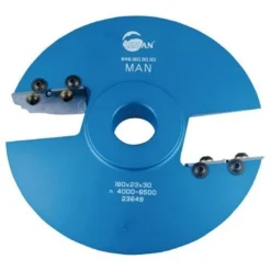 Porte-outils Plate Bande pour Toupie - Diamètre 180 mm, Alésage 30 mm, Profil N°101 - Leman 948.180.30.101