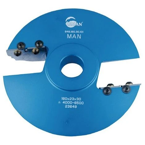 Porte-outils Plate Bande pour Toupie - Diamètre 180 mm, Alésage 30 mm, Profil N°101 - Leman 948.180.30.101 3 Porte-outils Plate Bande pour Toupie - Diamètre 180 mm, Alésage 30 mm, Profil N°101 - Leman 948.180.30.101