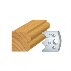 Leman - Jeu de 2 Contre-fers Profilés HT.40 mm N°051 pour Porte-outils de Toupie