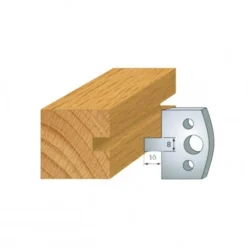 Leman - Jeu de 2 Contre-fers Profilés Ht. 40 mm N°094 pour Porte-outils de Toupie