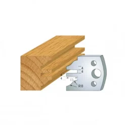 Leman - Jeu de 2 Contre-fers Profilés HT.40 mm N°097 pour Porte-outils de Toupie