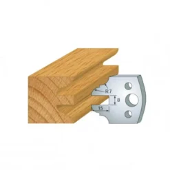 Leman - Jeu de 2 Contre-fers Profilés HT.40 mm N°099 pour Porte-outils de Toupie