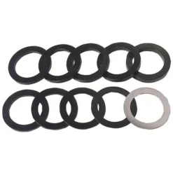 Leman - Jeu de 10 Bagues pour Porte-Outils de Toupie, Épaisseur 1 à 10 mm, Alésage 50 mm