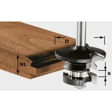 FESTOOL Fraise Contre-profil Pour Languette HW S8 D43/21 A/KL-491130 - Fraise Pour Défonceuse, Affleureuse Et Toupie 3 FESTOOL Fraise Contre-profil Pour Languette HW S8 D43/21 A/KL-491130 - Fraise Pour Défonceuse, Affleureuse Et Toupie