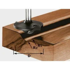 FESTOOL Fraise à Profiler HW S8 D42/13/R6+12-491137 - Fraise Pour Défonceuse, Affleureuse Et Toupie