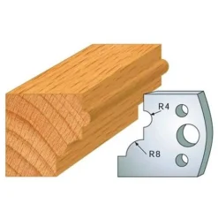 Jeu De 2 Fers Profilés Acier HT 40 mm N°024 1/4 De Rond Et Boudin - 800.024 - Leman | Porte-outils De Toupie