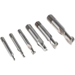 Jeu de Fraises à Rainurer Vissé RS PRO HSS - Diamètres 3 mm, 4 mm, 6 mm, 8 mm, 10 mm, 12 mm | Pour Défonceuse, Affleureuse et Toupie