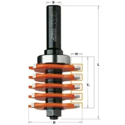 CMT Jeu de Fraises Disques à Rainurer Queue 12 mm - Pour Défonceuse, Affleureuse et Toupie