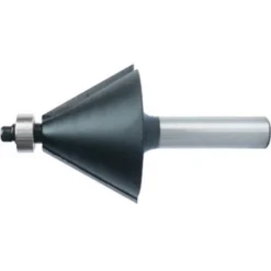 Fraise à Chanfreiner 35 mm, Angle 30°, Outil à Bois pour Défonceuse, Affleureuse et Toupie