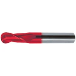 GUHRING Fraise à Rayon Longue Type N, Queue DIN 6353-HA, Revêtement Fire, Ø 3,0 mm, Longueur Totale 57 mm - Fraise pour Défonceuse, Affleureuse et Toupie