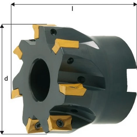 FP Fraise D'angle 90° à Arrosage Interne, Ø 50 mm, 7 Dents, Ø Perçage 22 mm, L 40 mm - Porte-outils De Toupie 3 FP Fraise D'angle 90° à Arrosage Interne, Ø 50 mm, 7 Dents, Ø Perçage 22 mm, L 40 mm - Porte-outils De Toupie