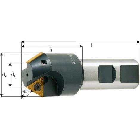 Fraise à Chanfreiner 15°-75° avec Arrosage Central - Diamètre 25-53 mm - 3 Dents - Pour Défonceuse, Affleureuse et Toupie 3 Fraise à Chanfreiner 15°-75° avec Arrosage Central - Diamètre 25-53 mm - 3 Dents - Pour Défonceuse, Affleureuse et Toupie