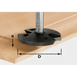 Fraise Festool Affleureuse HW D68/14/R35 S12 - 492712 pour Défonceuse et Toupie | Haute Précision