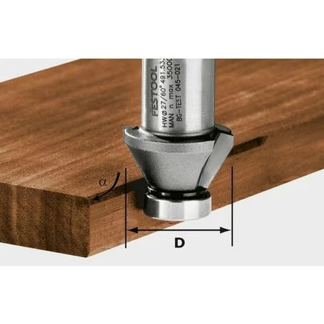 FESTOOL Fraise à Chanfreiner HW 30° OFK 500 - 490091 | Fraise Pour Défonceuse, Affleureuse Et Toupie 3 FESTOOL Fraise à Chanfreiner HW 30° OFK 500 - 490091 | Fraise Pour Défonceuse, Affleureuse Et Toupie