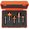 CMT ORANGE TOOLS 700.005.02 Coffret 5 Fraises Profilées HM DR S=6 pour Défonceuse, Affleureuse et Toupie -Toupie Soldes 14845712 1