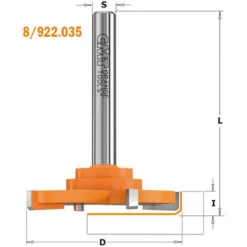CMT ORANGE TOOLS 922.034.11 Fraise à Rainurer D=52x6.5x83.5 pour Défonceuse, Affleureuse et Toupie -Toupie Soldes 14846016 5