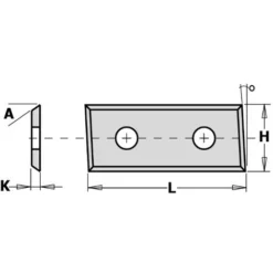 CMT ORANGE TOOLS 790.283.12 Couteau HW-HC (4 Coupants 35°) 28,3x12x1,5 DR - Porte-outils De Toupie