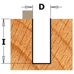 CMT ORANGE TOOLS K911-160B Fraise à Coupe Droite avec Roulement HW Z2 - 8mm x 16mm x 25.4mm x 70mm - Pour Défonceuse, Affleureuse et Toupie -Toupie Soldes 14905540 3