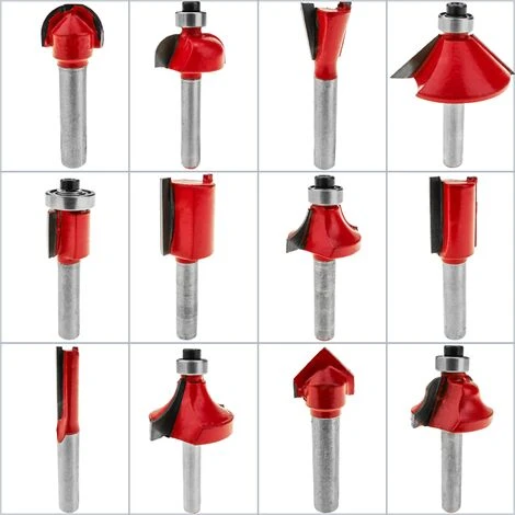 BeMatik - Coffret de 12 Fraises TCT en Carbure de Tungstène 1/2" pour Fraiseuse, Défonceuse, Affleureuse et Toupie 4 BeMatik - Coffret de 12 Fraises TCT en Carbure de Tungstène 1/2" pour Fraiseuse, Défonceuse, Affleureuse et Toupie – Image 2