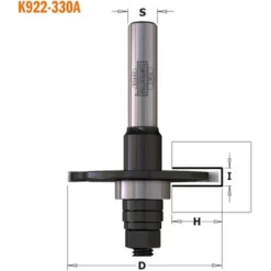 CMT ORANGE TOOLS K922-340A Fraise Circulaire HW Z8 D40x4 H12.5 DR pour Défonceuse, Affleureuse et Toupie -Toupie Soldes 14931046 2