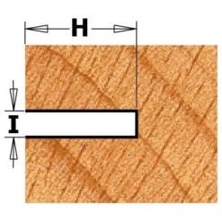 CMT ORANGE TOOLS K922-340A Fraise Circulaire HW Z8 D40x4 H12.5 DR pour Défonceuse, Affleureuse et Toupie -Toupie Soldes 14931046 3