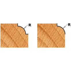 CMT ORANGE TOOLS K938-254 Fraise Quart d'Aronde Z2 - 8mm Shank, 25.4x13.5x55mm, R6.3 DR - Pour Défonceuse, Affleureuse et Toupie -Toupie Soldes 14931056 3