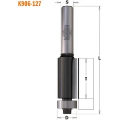CMT ORANGE TOOLS K906-096 Fraise à Affleurer HW Z2 S=8 D=9.5X14X56 DR - Fraise Pour Défonceuse, Affleureuse Et Toupie -Toupie Soldes 14931061 2