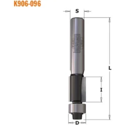 CMT ORANGE TOOLS K906-096 Fraise à Affleurer HW Z2 S=8 D=9.5X14X56 DR - Fraise Pour Défonceuse, Affleureuse Et Toupie -Toupie Soldes 14931061 3