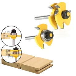 ASUPERMALL Fraise à Bois 3/4" Stock 1/4" Tige - Jeu de 3 Dents en Forme de T pour Routeur, Défonceuse, Affleureuse et Toupie - 2 Pièces 9 ASUPERMALL Fraise à Bois 3/4" Stock 1/4" Tige - Jeu de 3 Dents en Forme de T pour Routeur, Défonceuse, Affleureuse et Toupie - 2 Pièces -Toupie Soldes 15825946 3