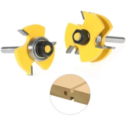 ASUPERMALL Fraise à Bois 3/4" Stock 1/4" Tige - Jeu de 3 Dents en Forme de T pour Routeur, Défonceuse, Affleureuse et Toupie - 2 Pièces 10 ASUPERMALL Fraise à Bois 3/4" Stock 1/4" Tige - Jeu de 3 Dents en Forme de T pour Routeur, Défonceuse, Affleureuse et Toupie - 2 Pièces -Toupie Soldes 15825946 4