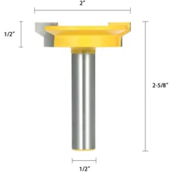 ASUPERMALL Fraise à Bois, Couteau à Graver 1/2 Pouce (50.8 mm) pour Défonceuse, Affleureuse et Toupie -Toupie Soldes 15826366 4