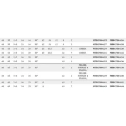 Fraise Bordeuze MTECF004.2 - Hélice DIA D60 PCD H4,5 mm, Angle Axial 30° - MobilTecnica -Toupie Soldes 16146423 5