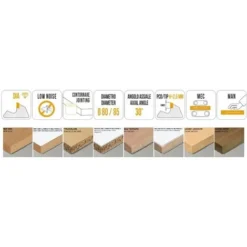 Fraise Bordeuze MTECF010.6 - Diamètre 80/85 mm, Hélice Dia D80, Angle Axial 30°, Rainures Antibruit - Mobiltecnica 9 Fraise Bordeuze MTECF010.6 - Diamètre 80/85 mm, Hélice Dia D80, Angle Axial 30°, Rainures Antibruit - Mobiltecnica -Toupie Soldes 16147869 3