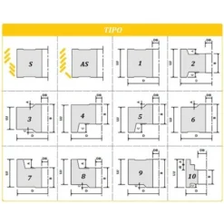 Fraise Bordeuze MTECF016.1 - D100, H4,5 mm, Angle Axial 30° - Pour Défonceuse, Affleureuse et Toupie -Toupie Soldes 16149370 2