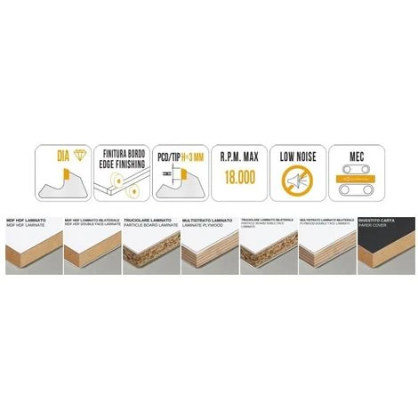 Fraise Bordeusse en Diamant MTECF038.8 pour Chanfreinage - Mobiltecnica | .8_D68,2 | LU 9 | ZTOT6 | DB16 + 2 DKN | SMUSS 65° | GAU | H3 4 Fraise Bordeusse en Diamant MTECF038.8 pour Chanfreinage - Mobiltecnica | .8_D68,2 | LU 9 | ZTOT6 | DB16 + 2 DKN | SMUSS 65° | GAU | H3 – Image 2