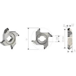 Fraise Bordeusse en Diamant MTECF040.7 pour Profilage - Diamètre 17,5 mm - Pour Défonceuse, Affleureuse et Toupie