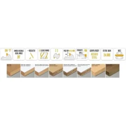 Fraise Hélicoïdale en Diamant Z2+2 pour Défonceuse, Affleureuse et Toupie - MTEC015.1 - 5 mm - Mobiltecnica -Toupie Soldes 16154803 2