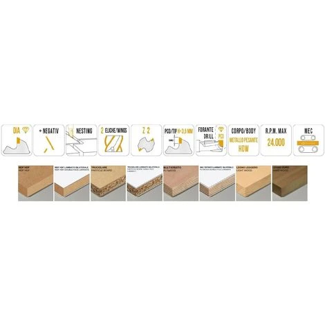 Fraise Hélicoïdale en Diamant Z2+2 Angle Axial 25° PCD H4, 5 mm - MTEC040.6 | Mobiltecnica 4 Fraise Hélicoïdale en Diamant Z2+2 Angle Axial 25° PCD H4, 5 mm - MTEC040.6 | Mobiltecnica – Image 2