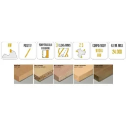 Fraise Hélicoïdale HW Positive Z3R pour Rainures de Serrures de Portes - MTEC510.5 | D16 | LU 45 | DS16 | LT150 | POS | DR 6 Fraise Hélicoïdale HW Positive Z3R pour Rainures de Serrures de Portes - MTEC510.5 | D16 | LU 45 | DS16 | LT150 | POS | DR -Toupie Soldes 16159859 2